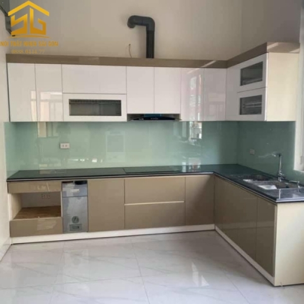Tủ Bếp nhựa đặc cánh Acrylic