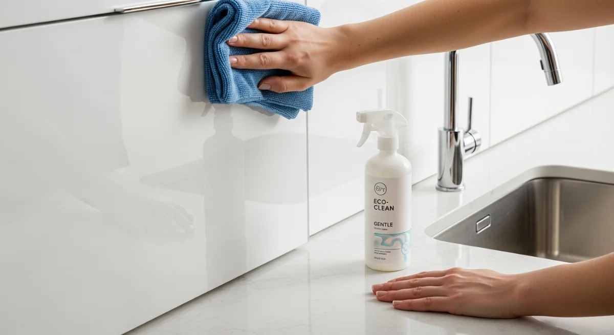 Quy trình vệ sinh tủ bếp nhựa cao cấp định kỳ hàng tuần