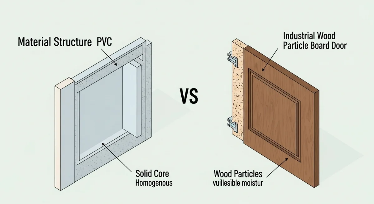 Tủ bếp gỗ công nghiệp mang vẻ đẹp tự nhiên, ấm cúng