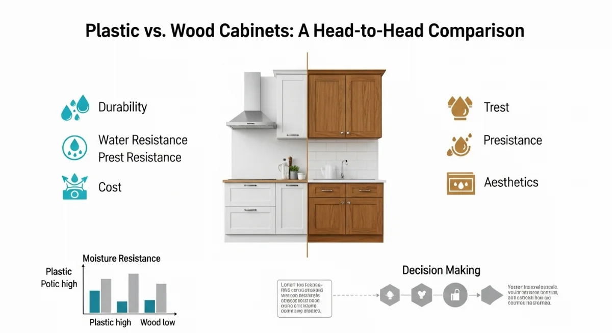 Lựa chọn tủ bếp nhựa cao cấp bền đẹp, phù hợp phong cách gia đình