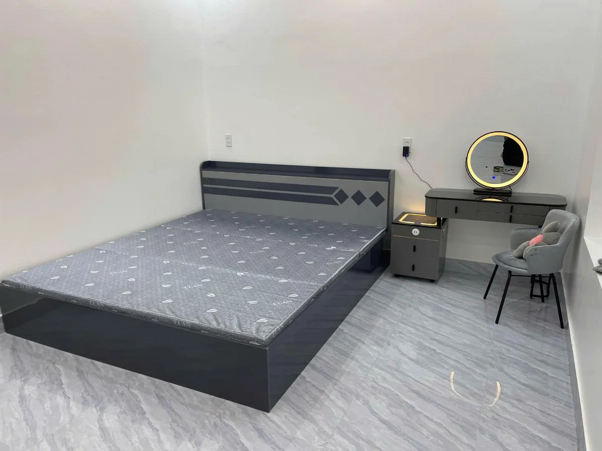 mẫu combo phòng ngủ nhựa vân gỗ đẹp - hình minh họa 1