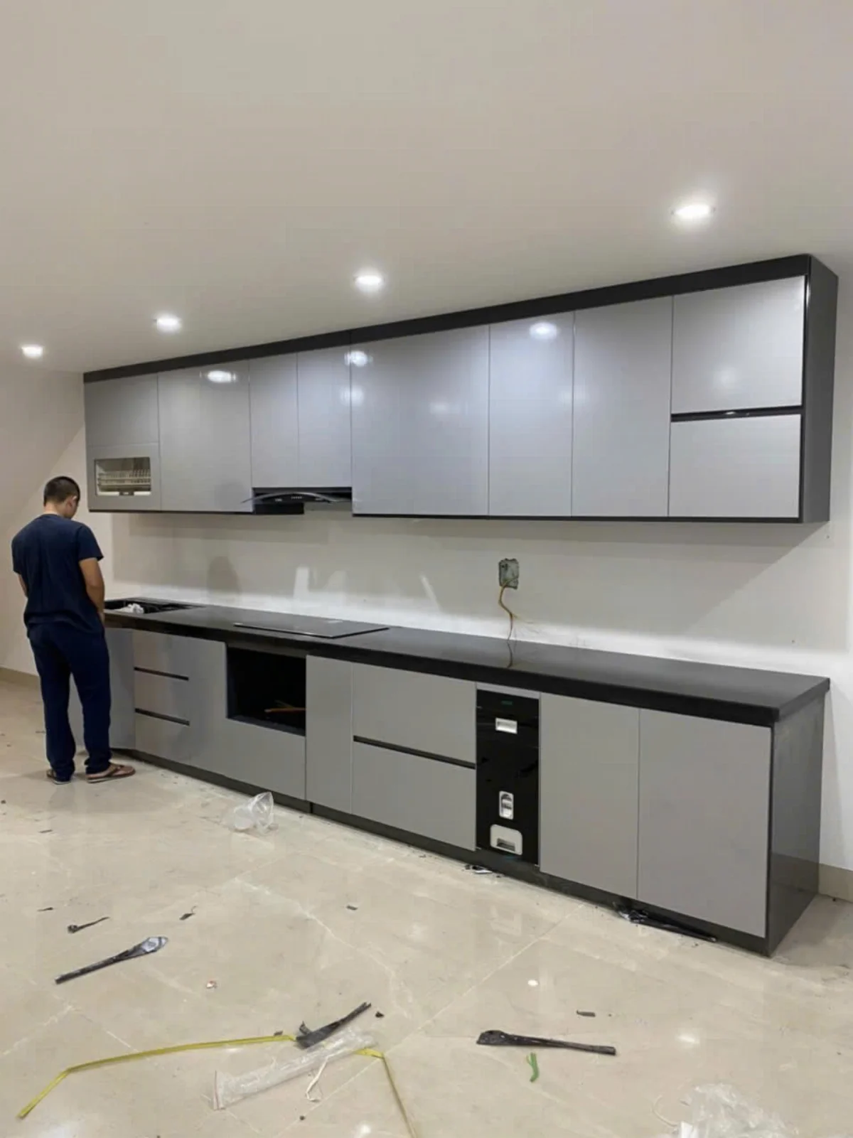báo giá tủ bếp nhựa chữ i - hình minh họa 1