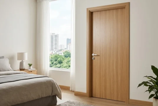 Báo giá cửa nhựa composite phòng ngủ hoàn thiện tại TPHCM mới nhất