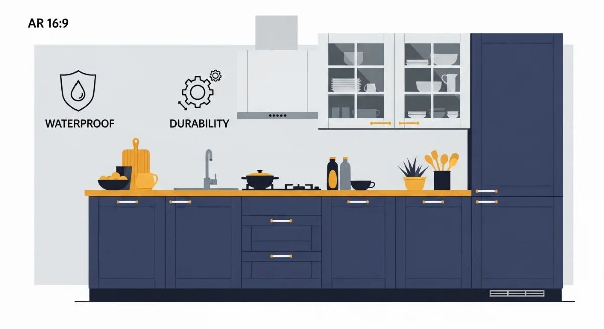 Tủ bếp nhựa cao cấp mang vẻ đẹp sang trọng và hiện đại cho căn bếp