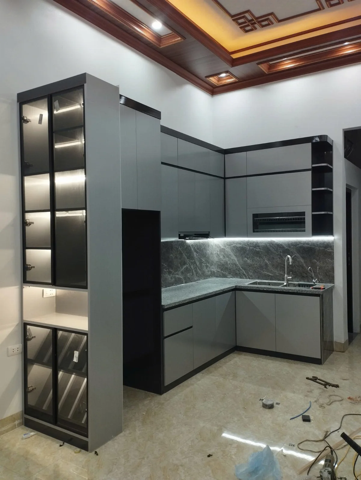 phụ kiện tủ bếp chữ l - hình minh họa 3