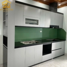 Tủ bếp nhựa Zuko màu xám titan sang trọng 3