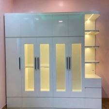 Tủ Quần Áo Nhựa Ecoplast Cửa Kính – Có Đèn LED Trang Trí | Sang Trọng & Đẳng Cấp