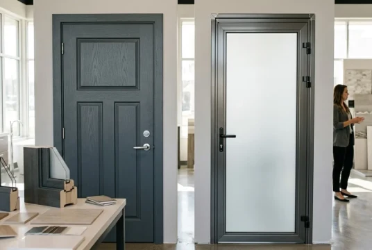 So sánh cửa composite và cửa nhôm xingfa cho nhà vệ sinh nên dùng loại nào