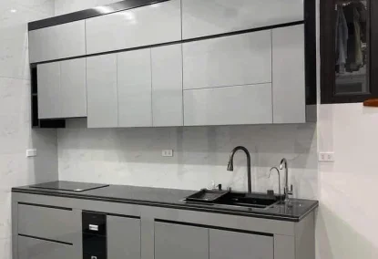 Tủ bếp nhựa chữ I nhỏ gọn giải pháp tối ưu cho không gian hẹp