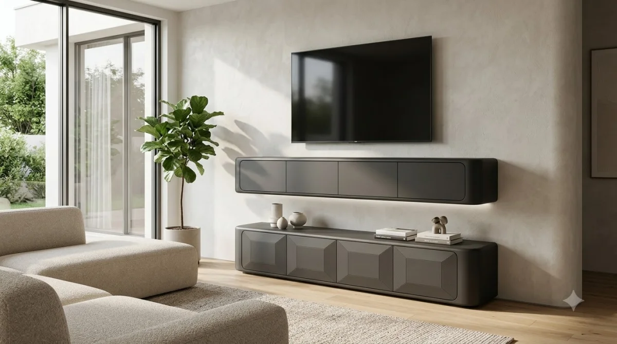 Những Sai Lầm Thường Gặp Khi Mua Kệ Tivi Nhựa và Cách Khắc Phục Ứng dụng thực tế kệ tivi nhựa cao cấp treo tường và đặt sàn sang trọng hiện đại – những Sai Lầm Thường Gặp Khi Mua Kệ Tivi Nhựa và Cách Khắc Phục
