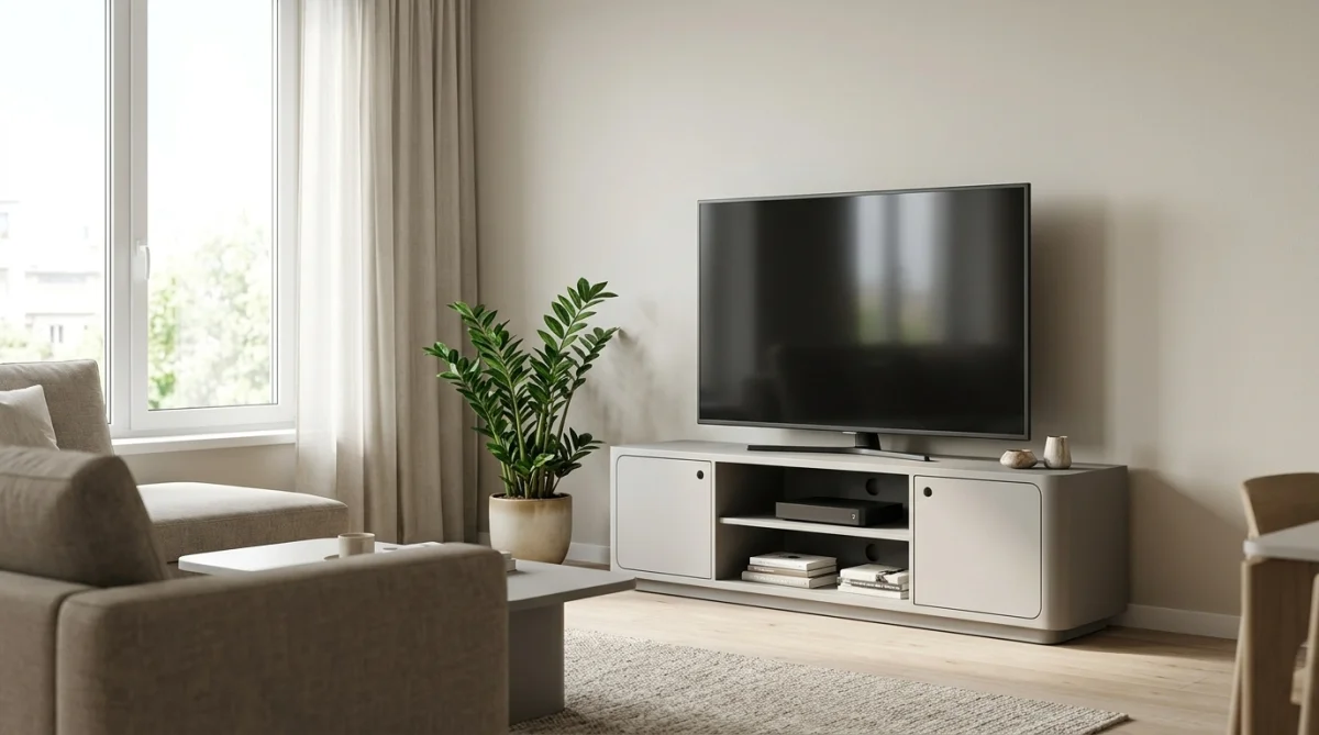 Toàn cảnh kích thước kệ tivi nhựa phòng khách chung cư chuẩn phong thủy và tầm nhìn Toàn cảnh kích thước kệ tivi nhựa phòng khách chung cư chuẩn phong thủy và tầm nhìn
