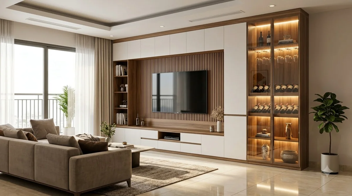 Toàn cảnh báo giá kệ tivi nhựa Vincoplast kết hợp tủ rượu trang trí phòng khách Toàn cảnh báo giá kệ tivi nhựa Vincoplast kết hợp tủ rượu trang trí phòng khách