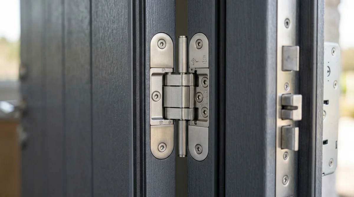 Các loại phụ kiện khóa bản lề phổ biến cho cửa nhựa composite Cận cảnh chi tiết kinh nghiệm chọn phụ kiện khóa bản lề cho cửa nhựa composite bền bỉ không xệ cánh – các loại phụ kiện khóa bản lề phổ biến cho cửa nhựa…