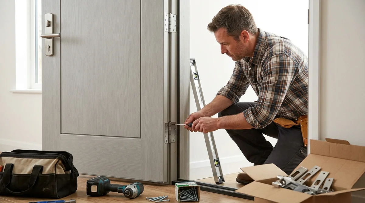 Kinh nghiệm chọn khóa bền cho cửa nhựa phòng ngủ và WC Thành phẩm hoàn thiện kinh nghiệm chọn phụ kiện khóa bản lề cho cửa nhựa composite bền bỉ không xệ cánh – kinh nghiệm chọn khóa bền cho cửa nhựa phòng ngủ và WC